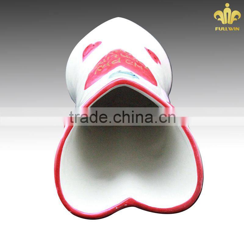 Hand painted ceramic vase for decoration