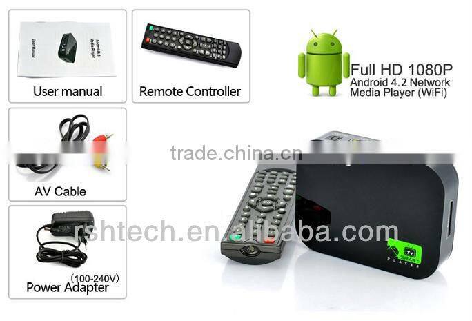 Google Android 4.2OS Cortex A7 HDMI HD 1080P Wifi Internet TV Box Media Player