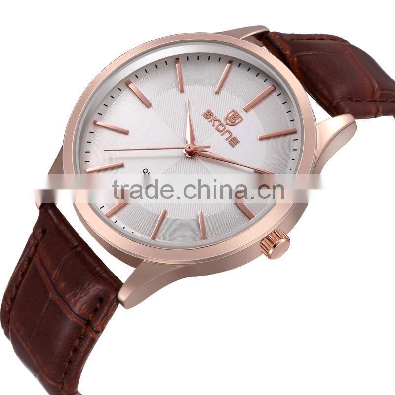 Wholeslae China goods new items dial manufacturer band gold watch for men