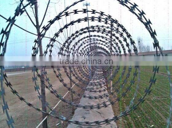 2015 high quality razor barbed wire(ISO9001)
