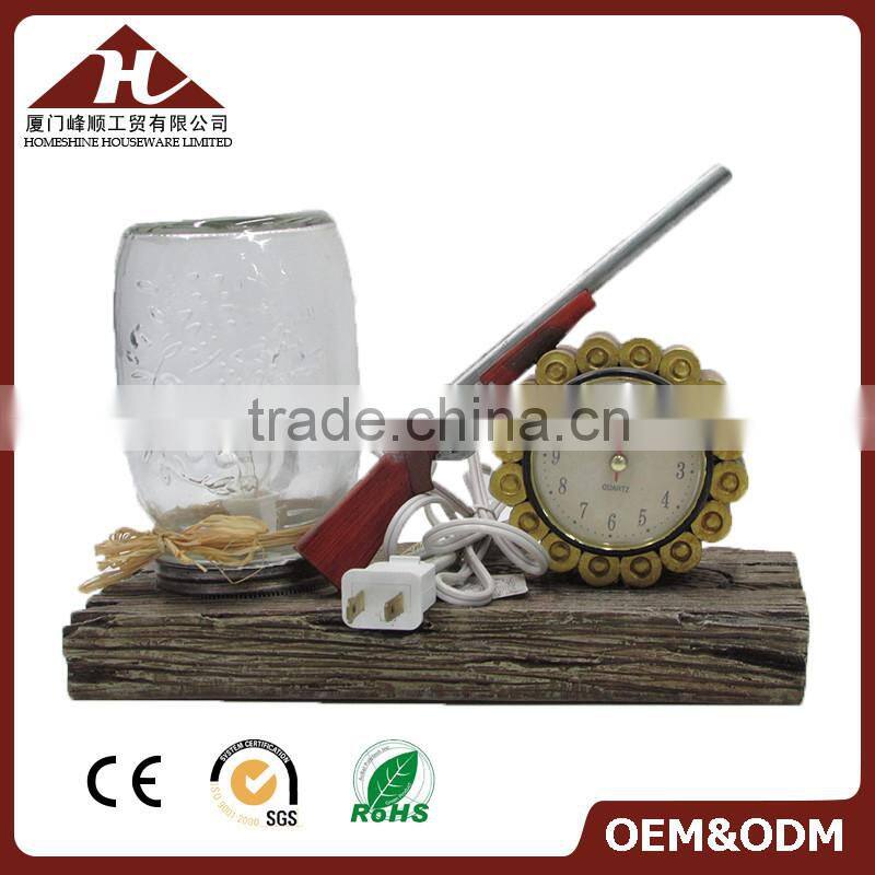 resin craft led table lamp in the shape of deer