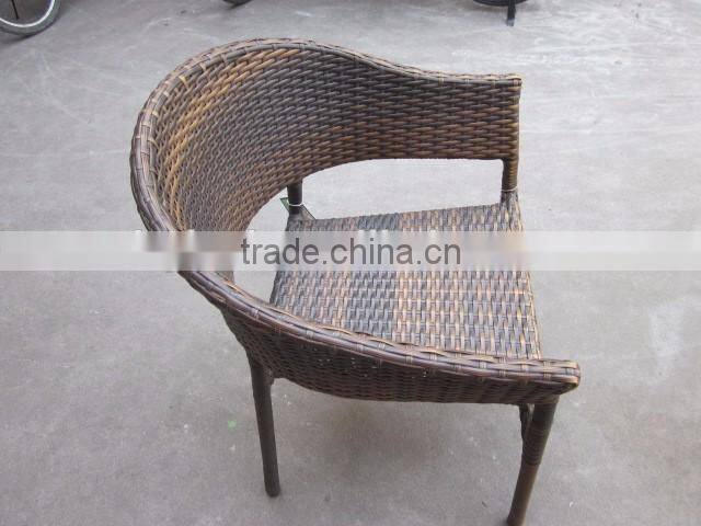 outdoor furniture good quality leisure handmade rattan wicker stacking garden chair YC103