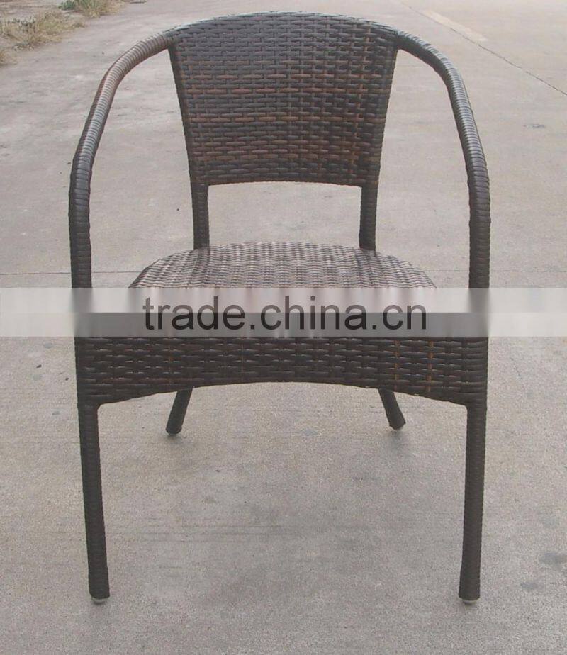 outdoor furniture elegant leisure aluminum rattan wicker coffee garden chair YC021R