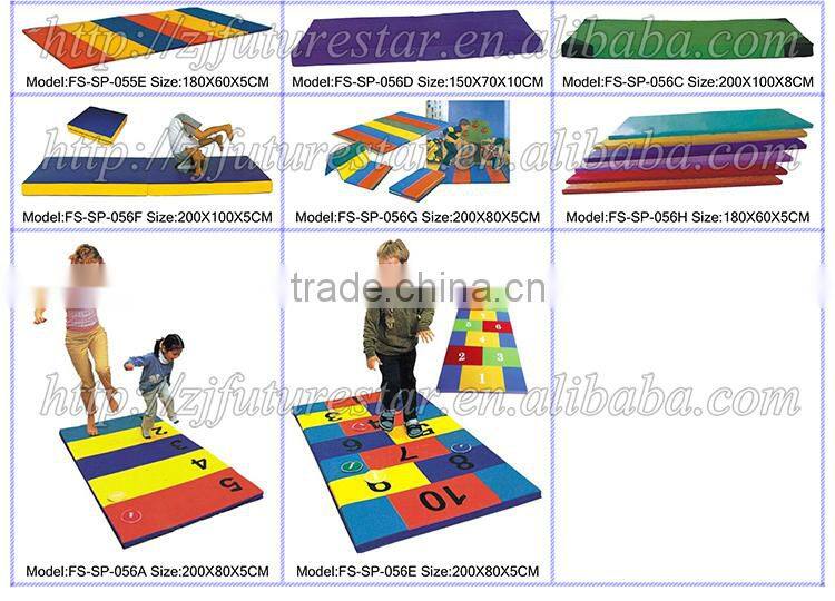 FS-SP-053E PU and EPE kids jumping mat with alphabet