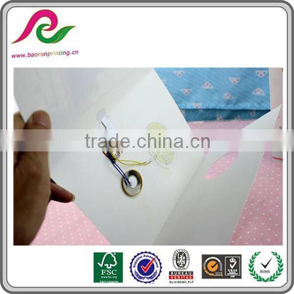 2016 christmas party decoration favor gift musical greeting cards