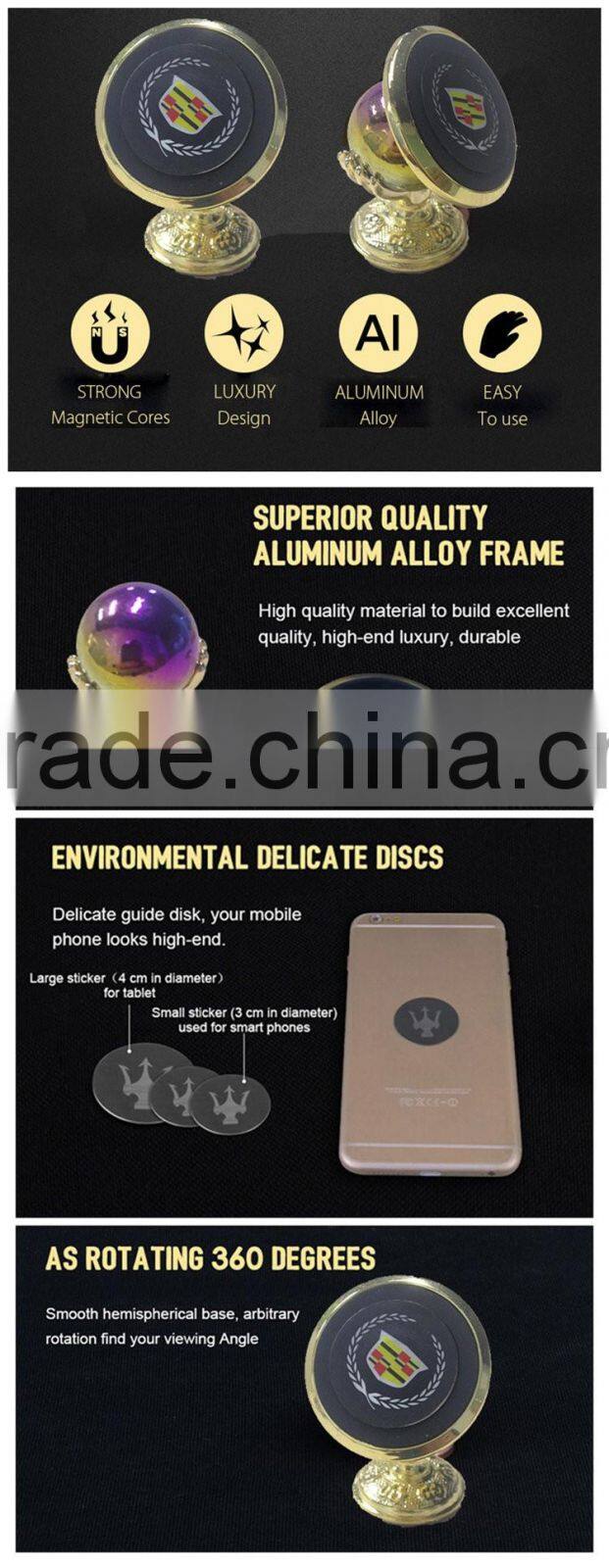 360 degree flexible magnetic car phone holder Magnetic SmartPhone Stand Bracket