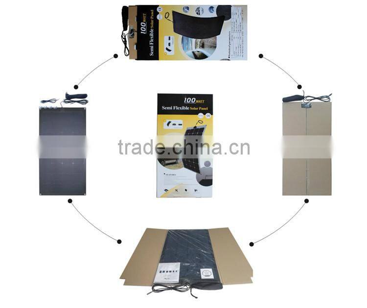 Good quality original semi-flexible solar panel 12v 18w