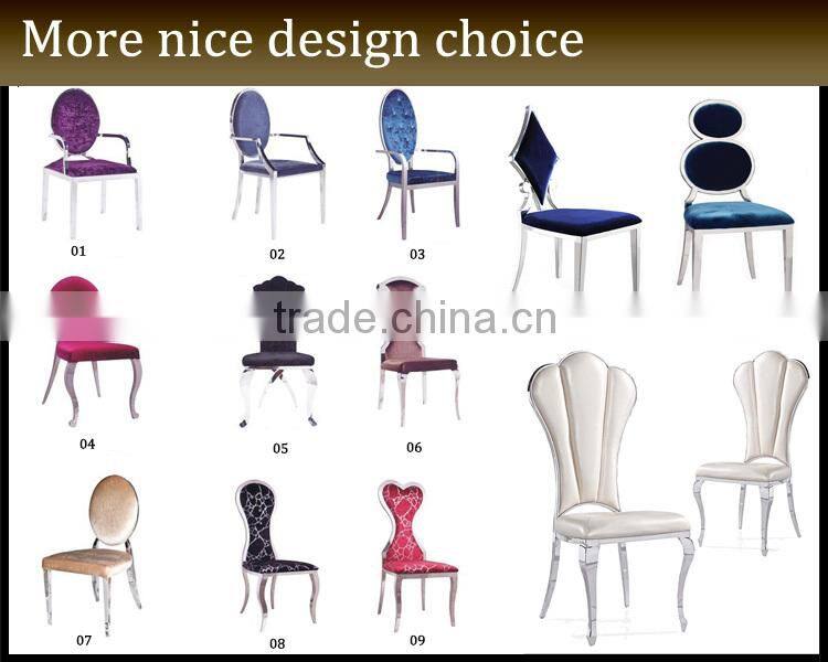 2015 Europe Style Leather Stainless Steel Living Room Chair JC-SS70