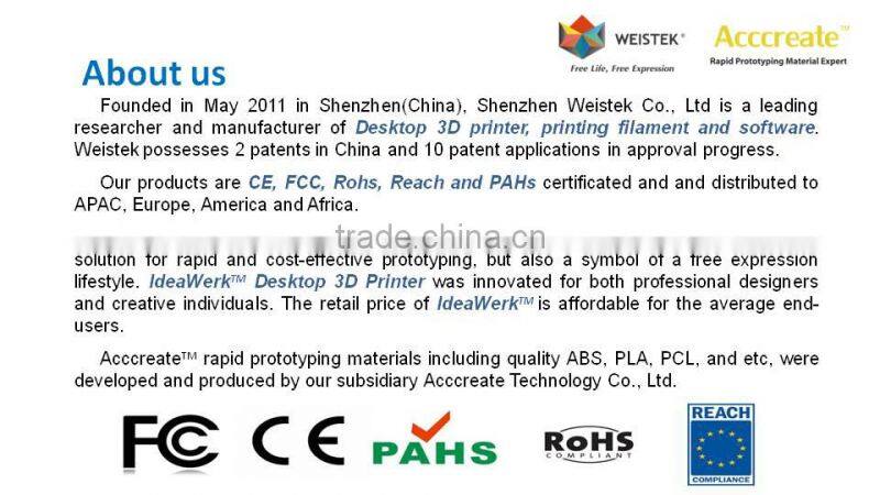 2015 hot sale and factory price fdm 3d printer machine and large 3d printer