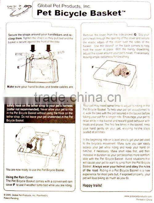 New High Quality Ventilating 600D Oxford Bicycle Pet Basket Bag and Pet Dog Cat Travel Bike Bag