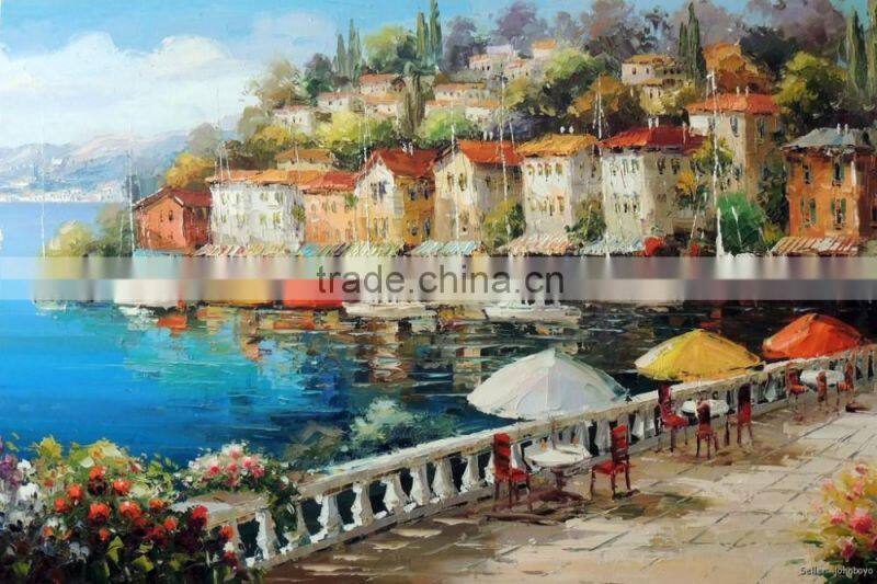 Shu1910 mediterranean landscape oil painting room Decorative