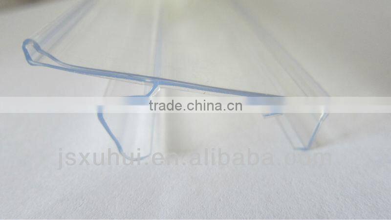 PVC data strips for supermarket shelf racks