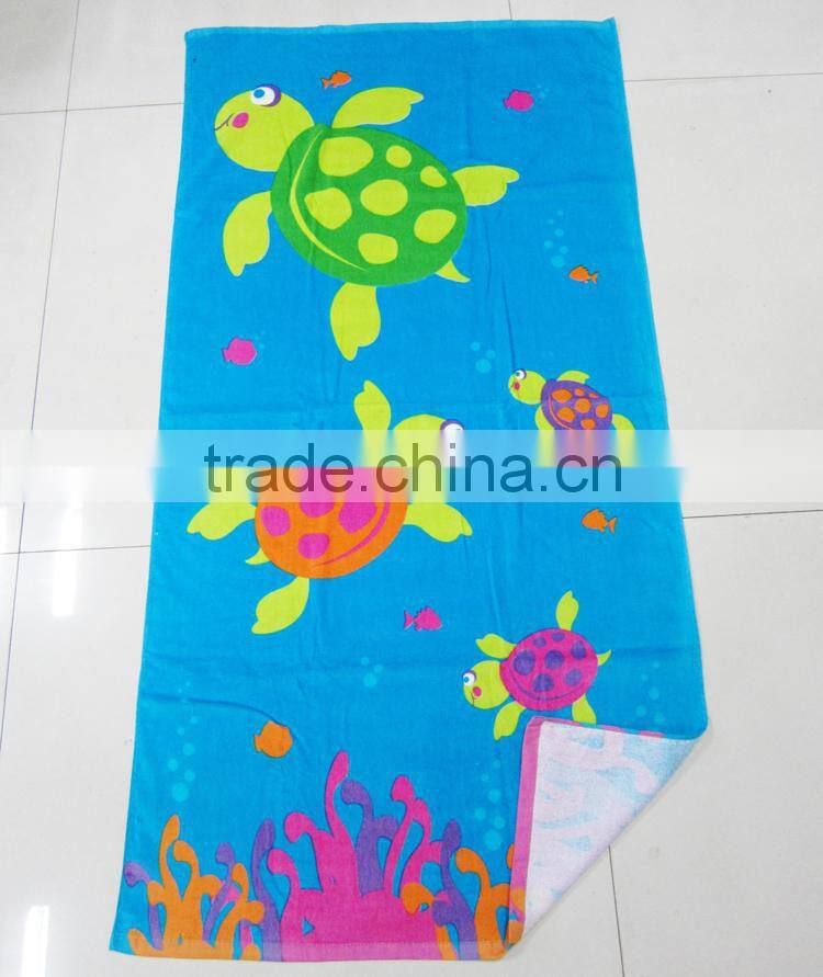 Wholesale Factory printed ocean beach towel in turtle design