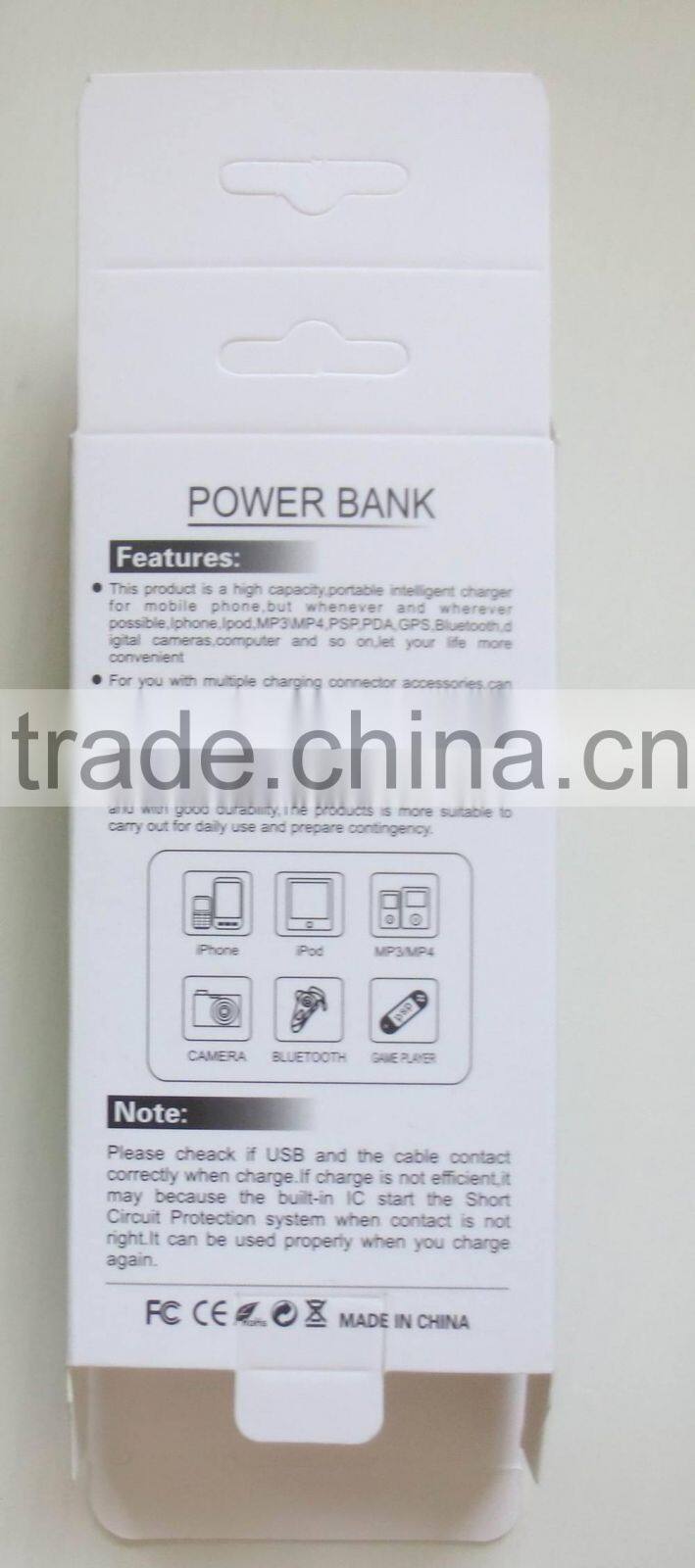 MINI power bank Factory price,2600mAh beautiful aluminium mobile power