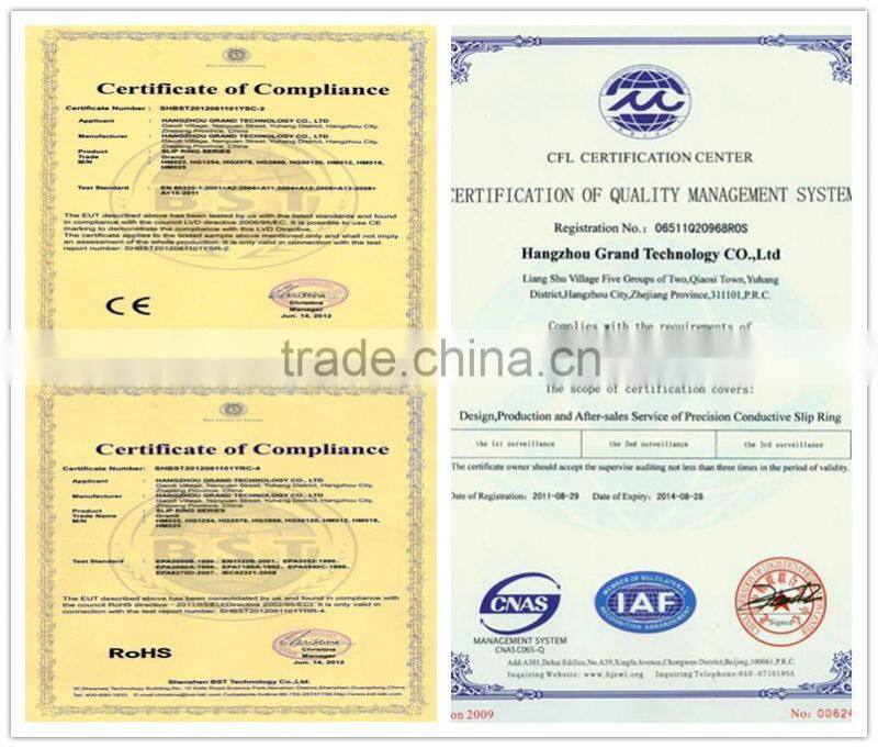 Customized military rotary sensors equipment slip ring ct