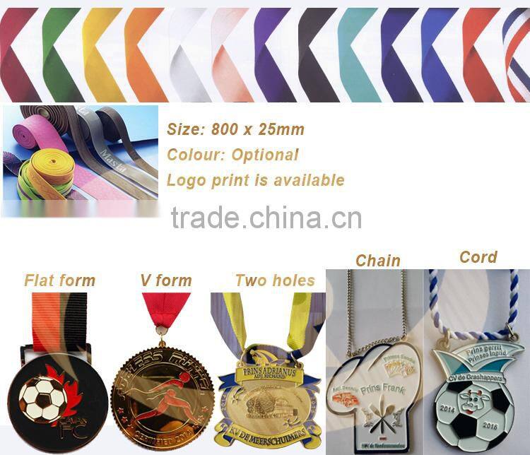 2015 hot sale custom medal with colour ribbon for senior cadre