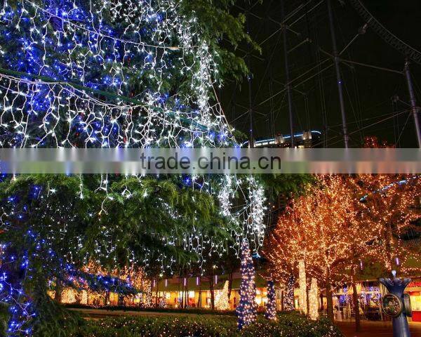 icicle light curtains