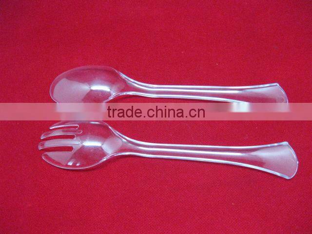 Clear Children Plastic Spoon And Fork