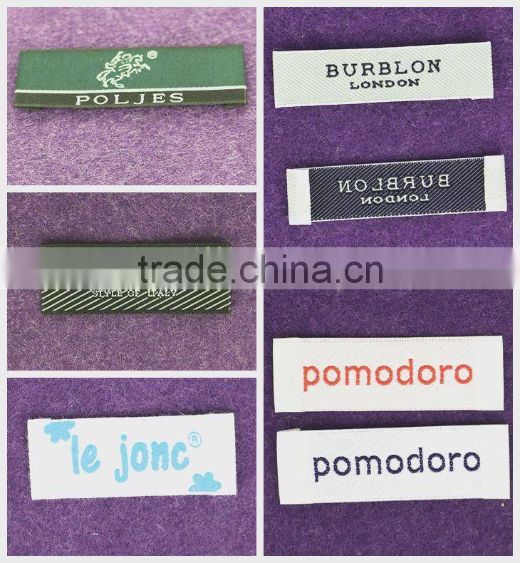 2016 Factory Direct Woven Labels Clothing Printed Label For Clothing Labels