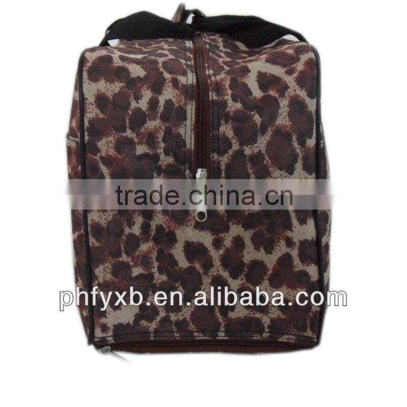 2014 china factory new design rolling dufful bag with leopard print,hot-selling travel bags