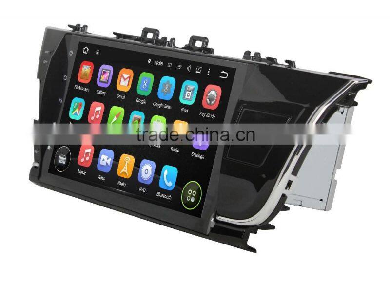Support original car rear camera and amplifier and USB android 5.1.1 car stereo system for 10.1" COROLLA 2014-2015 Left
