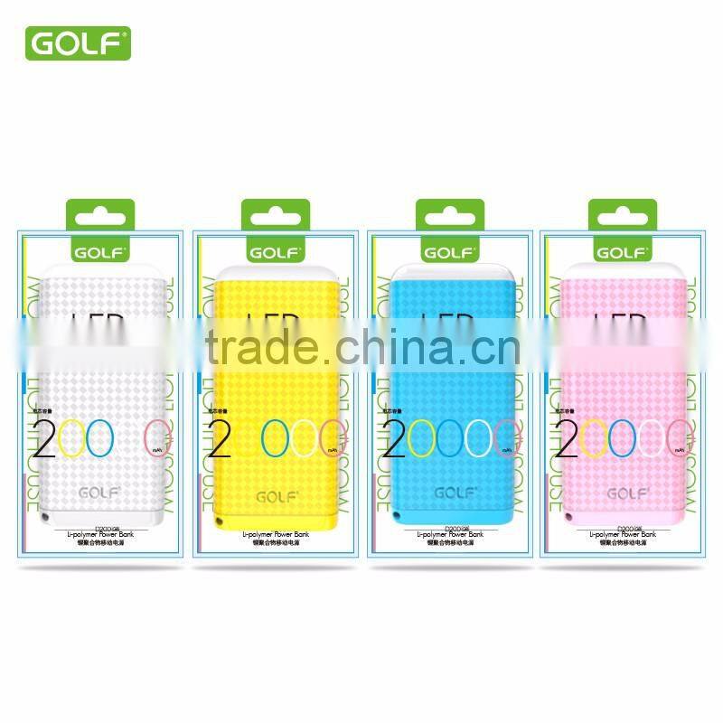 shenzhen factory OEM logo portable charger mobile power bank 20000mah