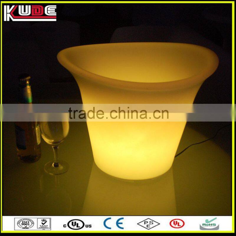 16 color changing luminous plastic beer rechargeable led ice bucket for party