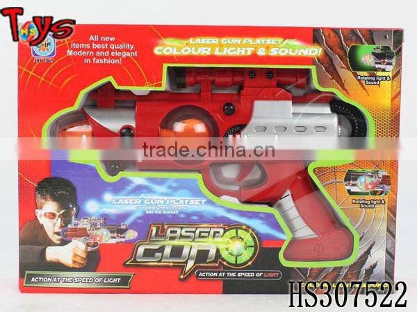 voice and music plastic toy hand gun
