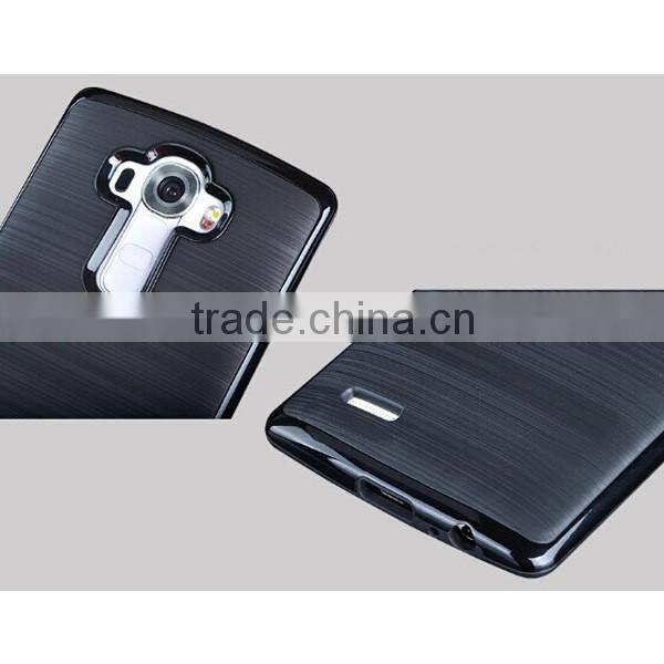 C&T Heavy Duty Brushed Metal Texture Hybrid Dual Layer Slim Protector Case Cover for LG G4