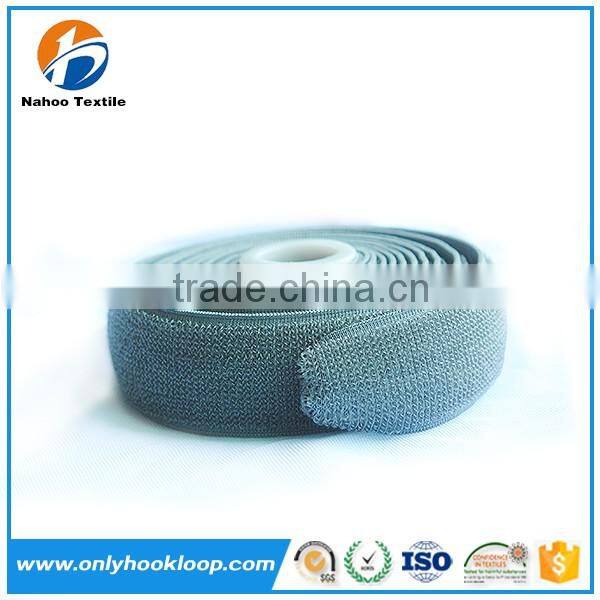 Elastic hook and loop belt / rubber hook and loop elastic bands / nylon elastic hook and loop band
