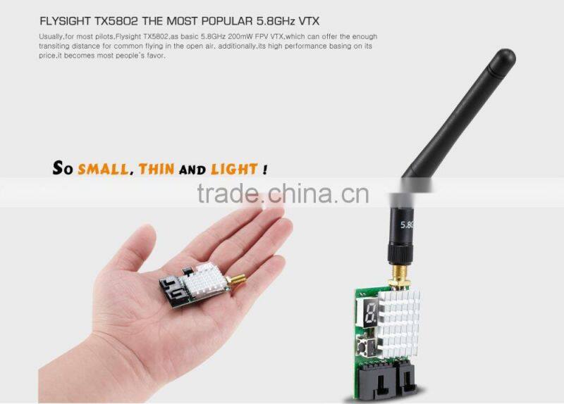 G2909 flysight TX5802 5.8GHz 200mW Wireless AV fpv Transmitter av sender for rc drone