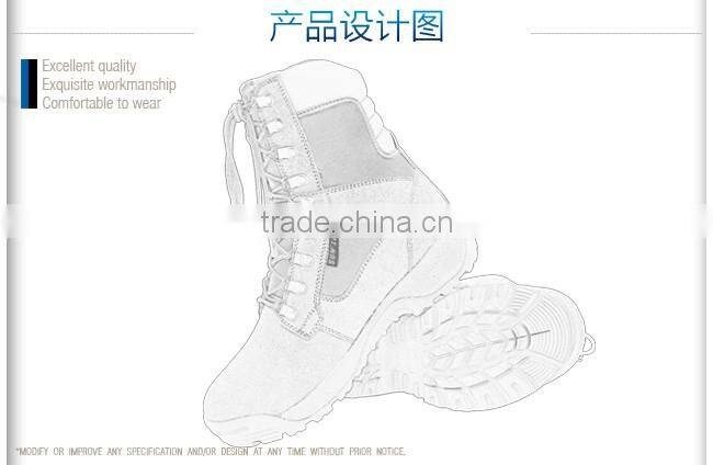 USA standard Tactical Boots is made of waterproof nylon and cowhide leather