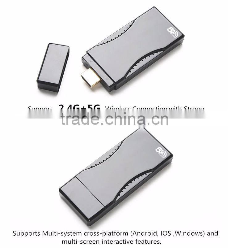RT1185 2.4G TV Dongle 1080p Miracast DLNA Airplay WiFi Display Receiver Supports 5G WiFi Compatible with iOS9 Android