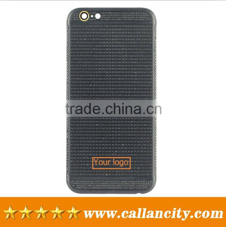 Black edition with full diamonds back cover for iphone 6 housing custom