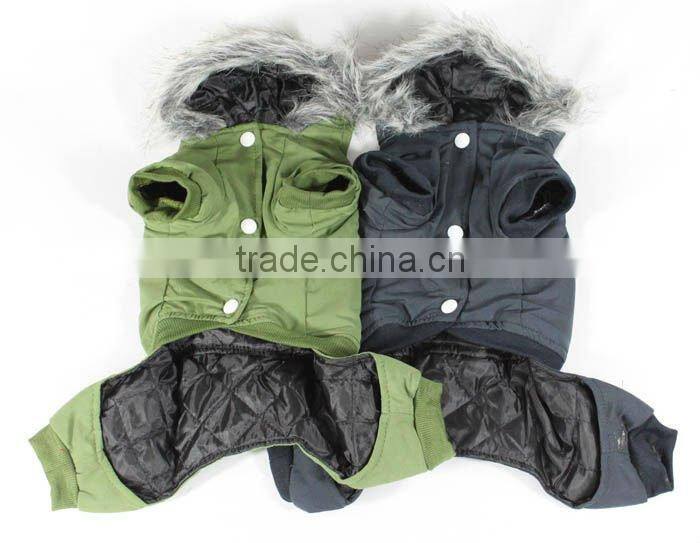 Four feet Pet clothing Winter Dog Coat