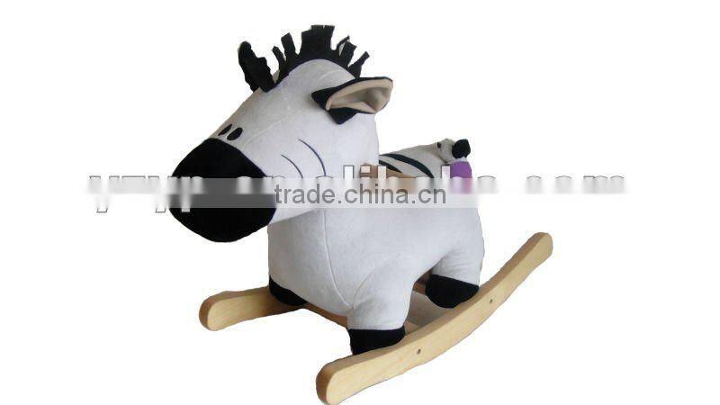 Plush pink elephant cheap rocking horse