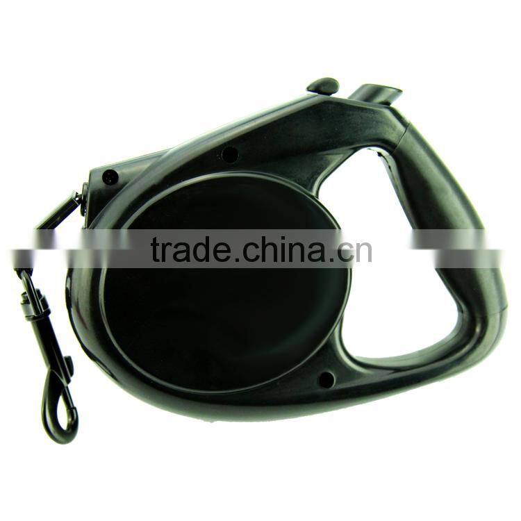 Paw Embossed Dog Flexible Leash with Flat Tape