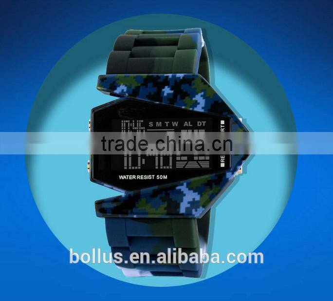 Square high quality airplane custom jelly watch BLL20140182