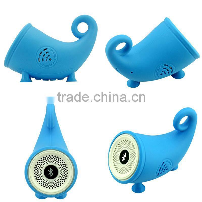 Portable Active Powered PA Speakers System Speaker Bluetooth Portable Mini Silicone Bugle Speaker