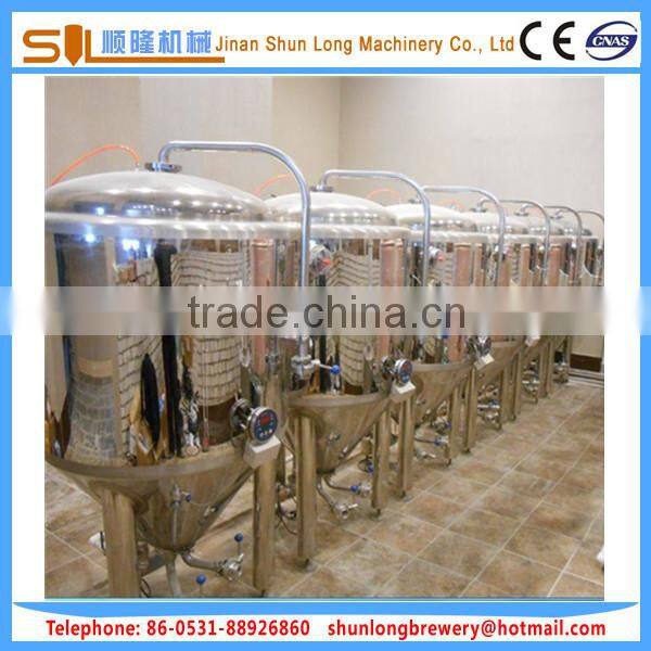 concial beer fermenters from 50l-3000l beer fermentation tanks with double glycol jacket