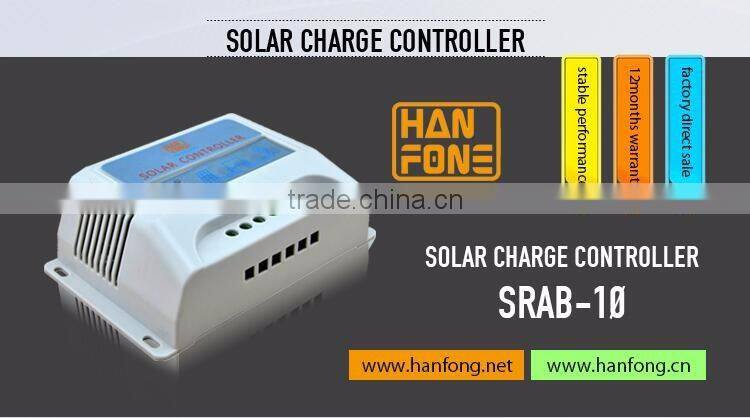 12V/24V Automatic Switc 10A manual pwm solar charge controller, Guangzhou manufacturer factory price solar controller for sales