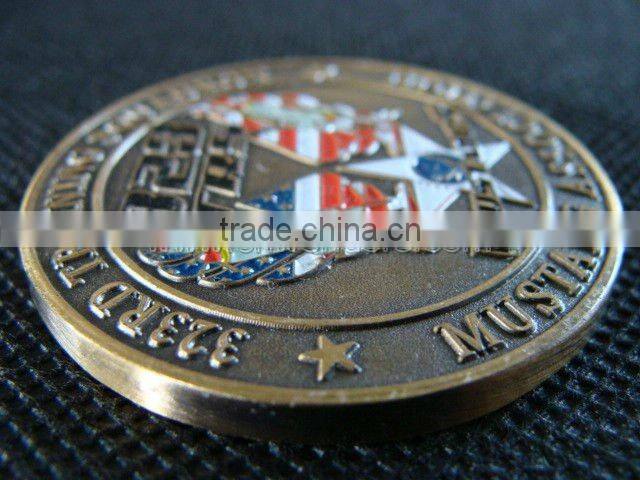 High quality customized metal trolley coin