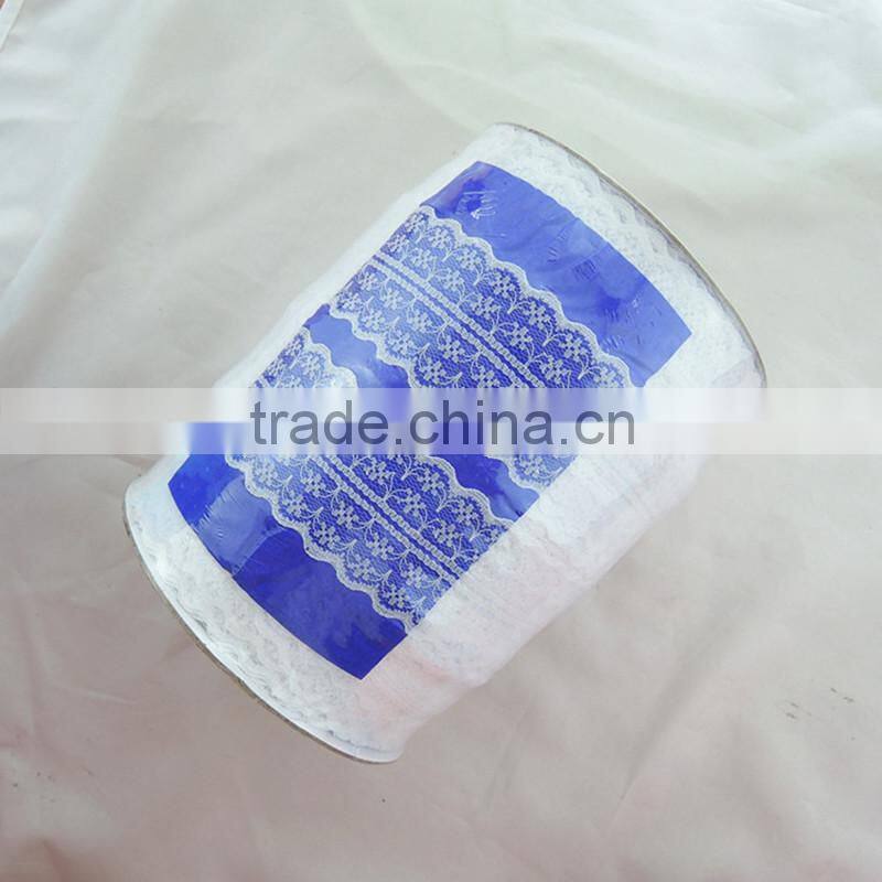Wholesale Fashionable Cheap No Spandex 4.5cm Width Lace Trimming Ribbon For Baby Girl Dress Hairbow Decoration 300yds/roll