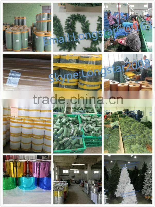Artifical PVC Pine Needle With cashmere Used For Making Artifical Christmas Tree