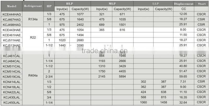 Chinese factory piston compressor and refrigerator compressor