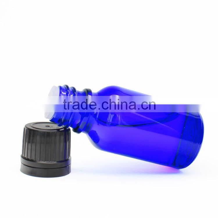 15ml cobalt blue essential oil dropper