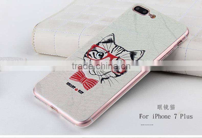 Wholesale TPU custom printed phone case for iphone 7, for iphne 7 plus back cover case