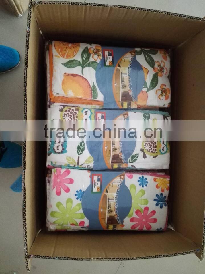 water absorbed plain solid colour transfer printing polyester /polyamide microfiber towel set