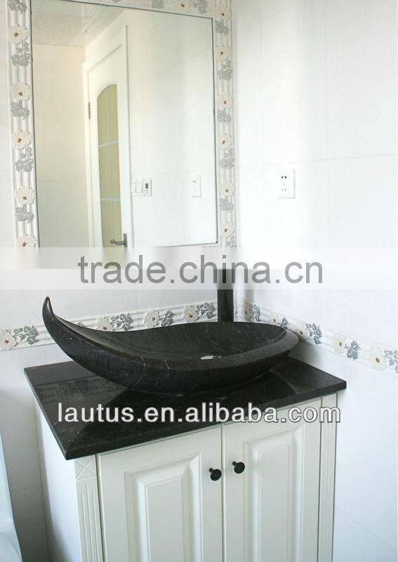 luxury bathroom vanity unit with marble top
