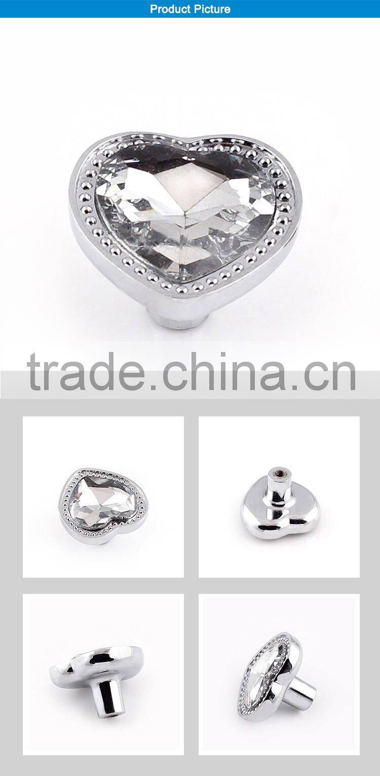 China wholesale supplier cheap white dresser crystal knobs